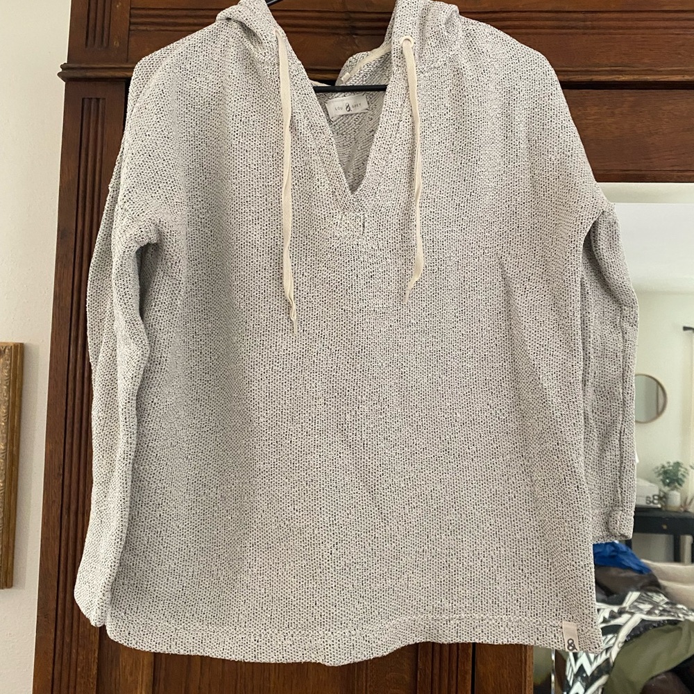 Lou & Grey Gray Hoodie Sweatshirt